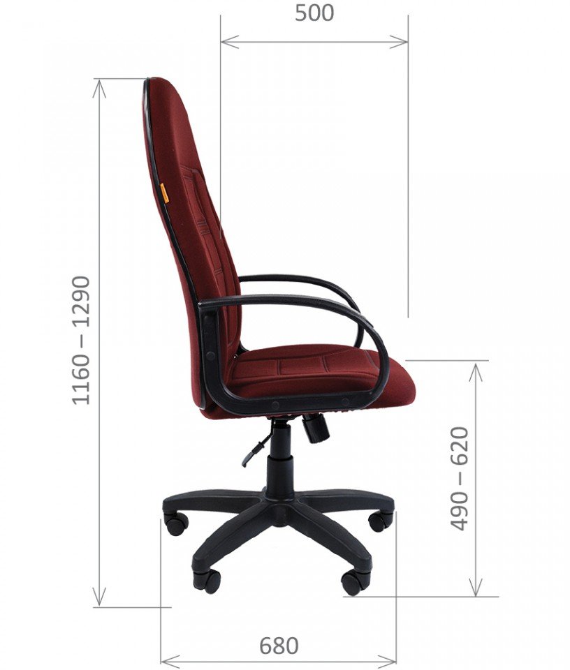 Кресло для офиса CHAIRMAN СH-727 - вид 5